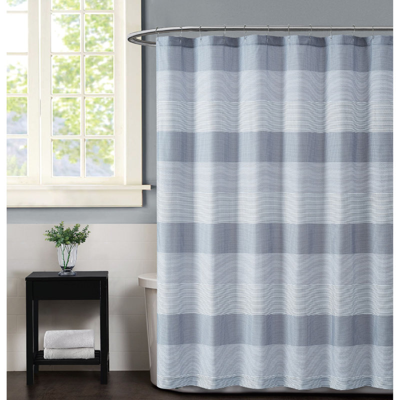 Gray Multi Stripe Shower Curtain AllModern